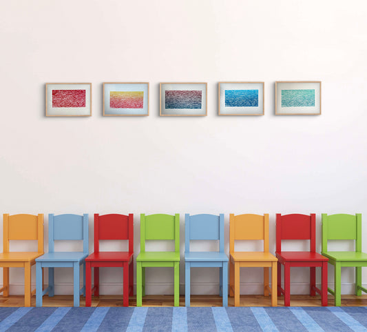 Mar^Mini Degradé amarillo rojo